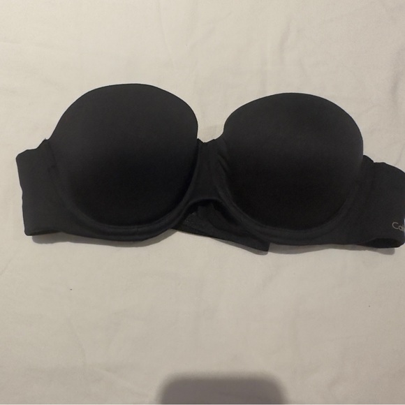 NWOT Calvin Klein Strapless Push Up Bra Detachable Straps Size 34A Black - Picture 6 of 14